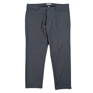 Ash & Erie Men's Hybrid XYZ Pants 35(36)x27 Gray Straight Leg Golf EUC
